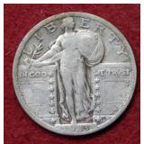 1923 Standing Liberty Silver Quarter