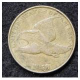 1858 Flying Eagle Cent - large letters