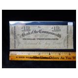 1862 $1.75 VA Bank of the Commonweath Note