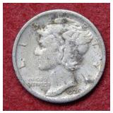 1926 S Mercury Silver Dime