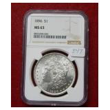1896 Morgan Silver Dollar NGC MS63