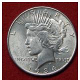 1934 Peace Silver Dollar