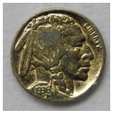 1936 Gold Plated Buffalo Nickel