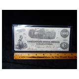 1863 Confederate $10 Note