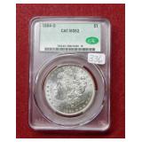 1884 O Morgan Silver Dollar CAC MS62