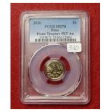 2026 Pirate Treasure Gold Coin 9Kt PCGS MS70