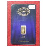 1/5g 999.9 Gold Bullion Bar ***