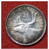 1946 Canada Silver Quarter