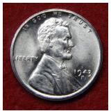 1943 S Lincoln Wheat Cent - Steel