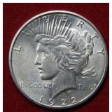 1922 S Peace Silver Dollar