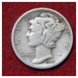1926 S Mercury Silver Dime
