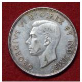 1946 Canada Silver Half Dollar Coin