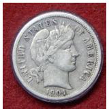 1904 Barber Silver Dime