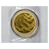 2021 Cook Islands 200mg .999 Gold Round