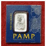 1gram 999.5 Platinum Bullion Bar - Pamp