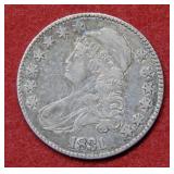 1831 Bust Silver Half