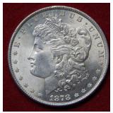 1878 Rev of 1879 Morgan Silver Dollar