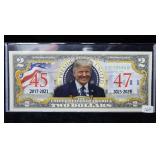$2 Colorized "Trump 45-47" Note
