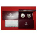 1998 Silver RFK Dollar and JFK Silver Half Set