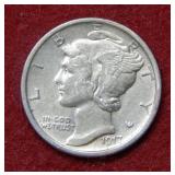 1917 D Mercury Silver Dime