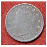 1894 Liberty Head Nickel - dark and grainy