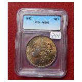 1897 Morgan Silver Dollar ICG MS63