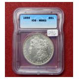 1898 Morgan Silver Dollar ICG MS62