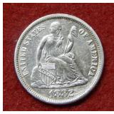 1882 Seated Liberty Silver Dime