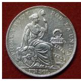 1915 Peru 1 Sol - cleaned