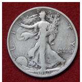 1919 S Walking Liberty Silver Half