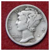 1926 S Mercury Silver Dime