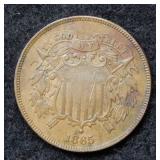 1865 Two Cent Piece - brown