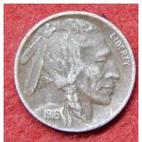 1916 S Buffalo Nickel - dark