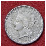 1865 Three Cent Nickel