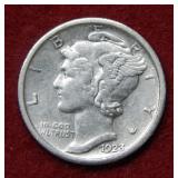 1923 S Mercury Silver Dime