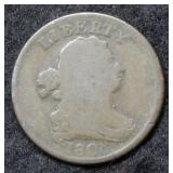 1808 Half Cent - rotated die