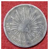 1860 Mexico 1 Real Coin