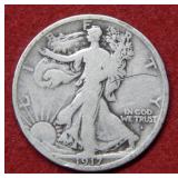 1917 D OBV Walking Liberty Silver Half