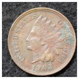 1903 Indian Head Cent - grainy
