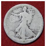 1916 D Walking Liberty Silver Half