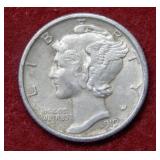 1919 Mercury Silver Dime