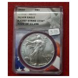 2022 Silver Eagle ANACS MS70 - first strike