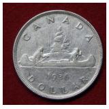 1936 Canada Silver Dollar