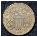 1866 Two Cent Piece