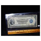 1914 US $1 New York New York Large Note