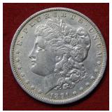 1891 O Morgan Silver Dollar