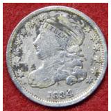 1834 Bust Silver Dime