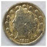 1911 Liberty Head Nickel - gold plated