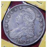 1827 Bust Silver Half