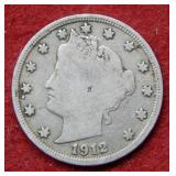 1912 S Liberty Head Nickel